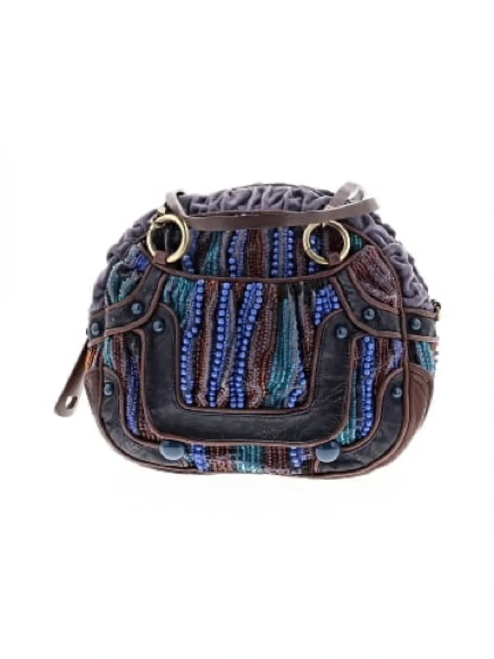 Vintage Jamin Puech blue beaded purse circa 2005